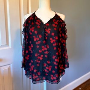 WEEKEND SALE! Rachel Zoe cold shoulder floral blouse